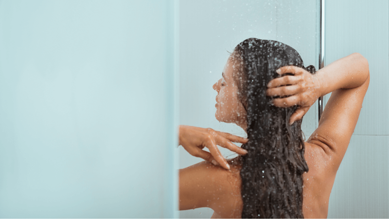 シャワーで頭を冷やす